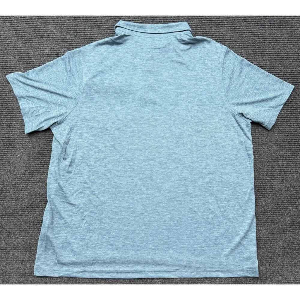 Duluth Trading Co Mens 2XL Blue Heathered Armachillo Cooling Relaxed Fit Polo - Picture 10 of 10